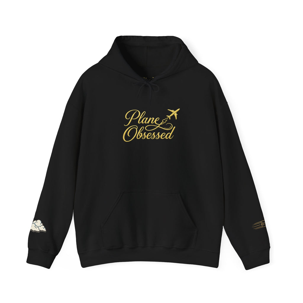 Planet Obsessed Hoodie — Retro Script Space Lover Pullover