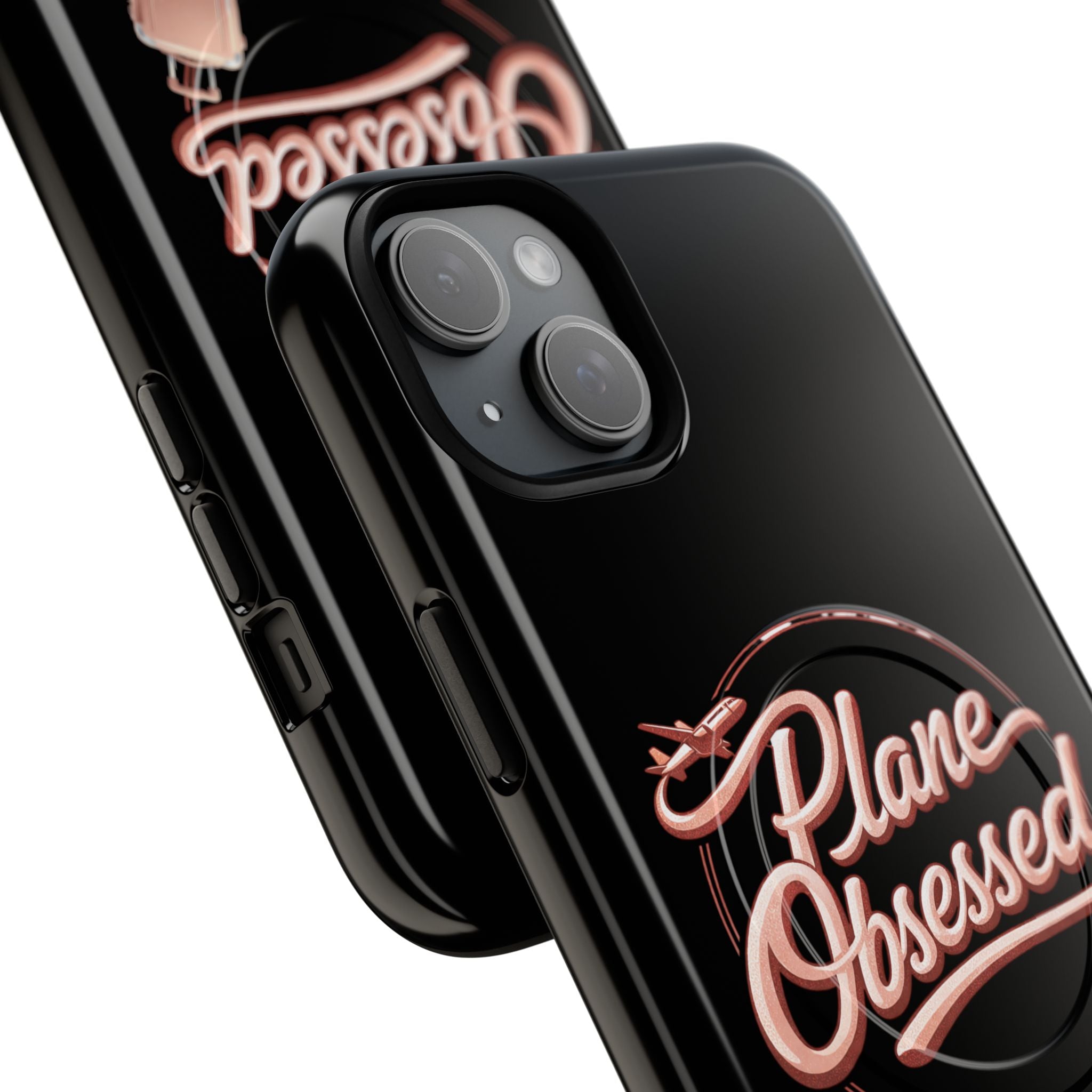 Plane Obsessed Magnetic Phone Case — Tough Protective Travel Case with Luggage Design