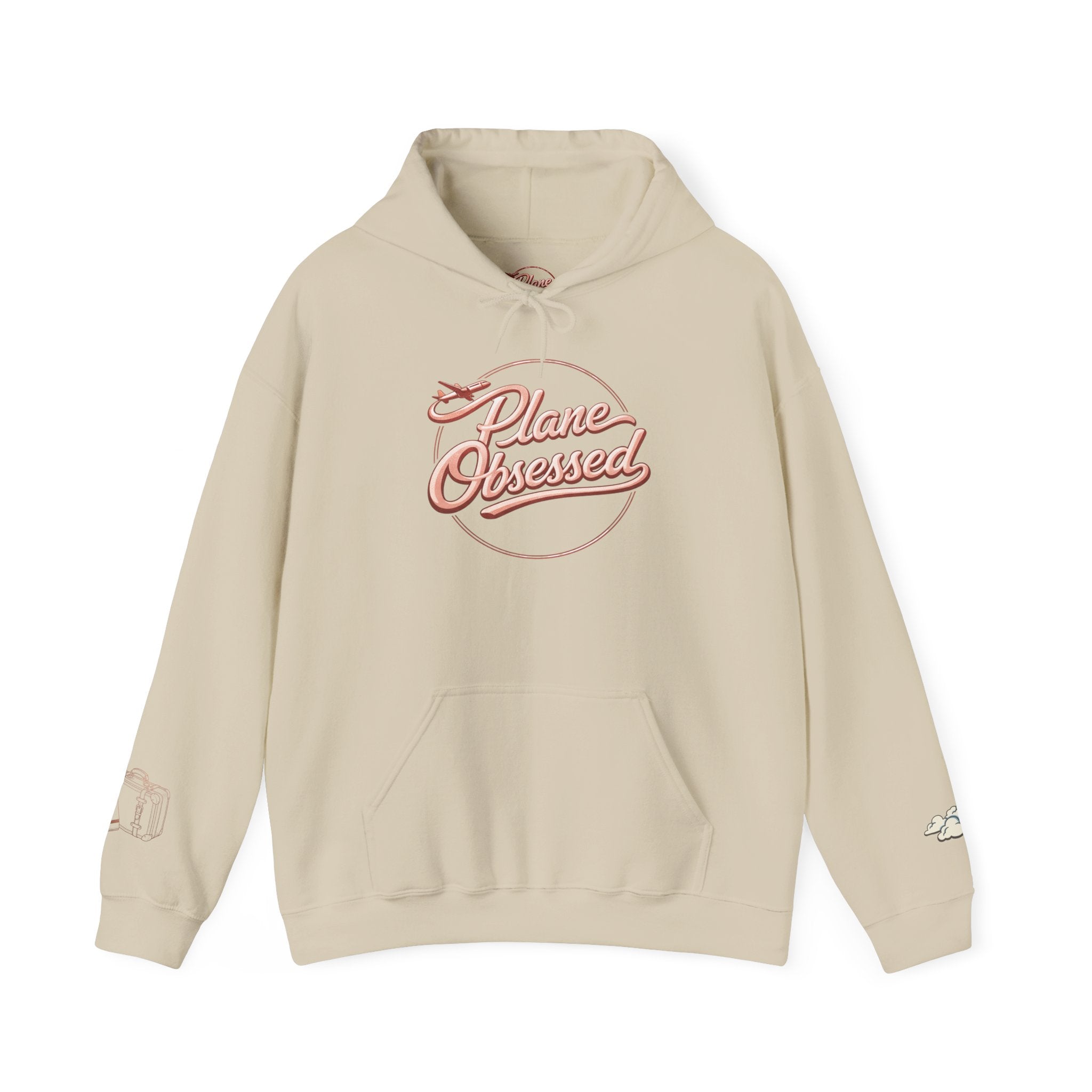Planet Obsessed Hoodie — Retro Script Space Lover Pullover