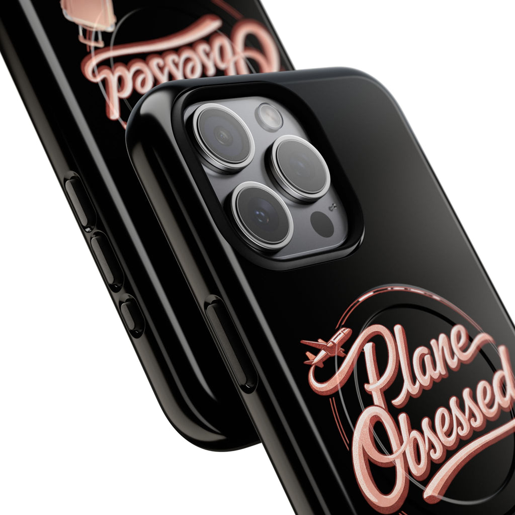 Plane Obsessed Magnetic Phone Case — Tough Protective Travel Case with Luggage Design