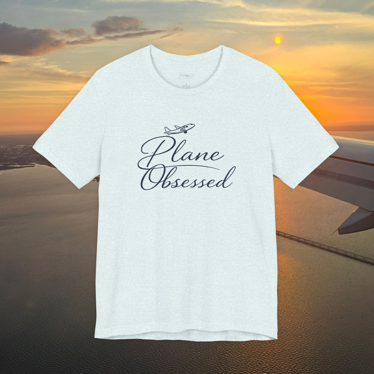 Plane Obsessed Tee — Flight Mode Graphic T‑Shirt for Aviation Lovers