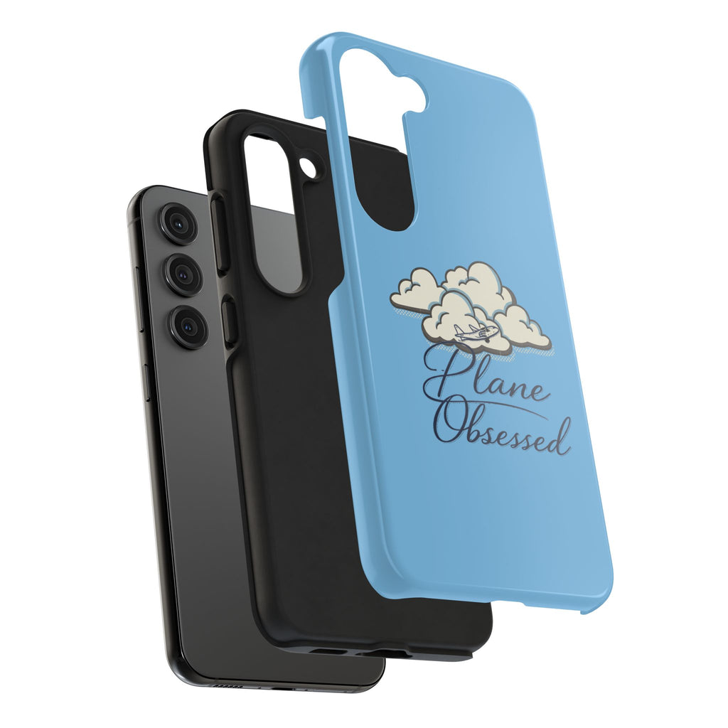 Phone Case — "Plane Obsessed" Cloud Sky Tough Protective Case