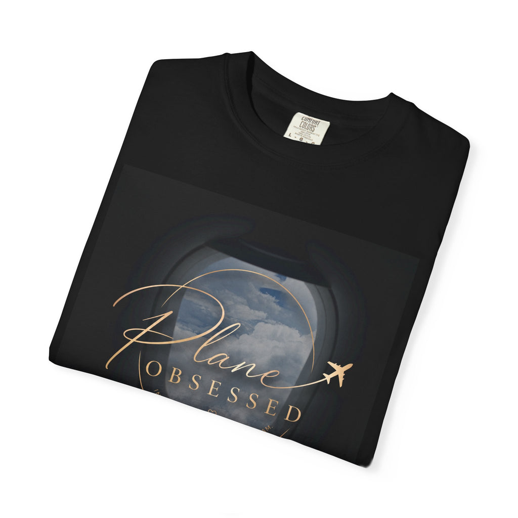 Plane Obsessed — Travel Lover Tee with Airplane Window Design