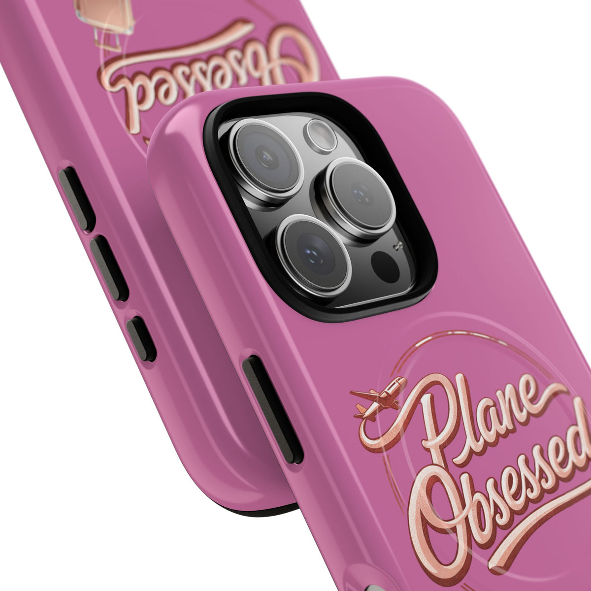 Plane Obsessed Magnetic Phone Case — Tough Protective Travel Case with Luggage Design