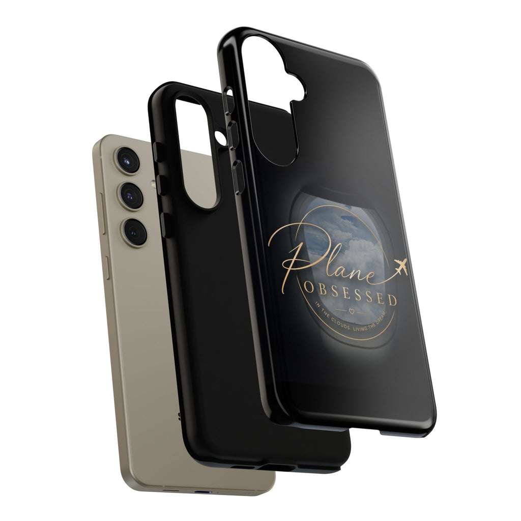 Plane Obsessed Phone Case — Protective Tough Case for Aviation Lovers