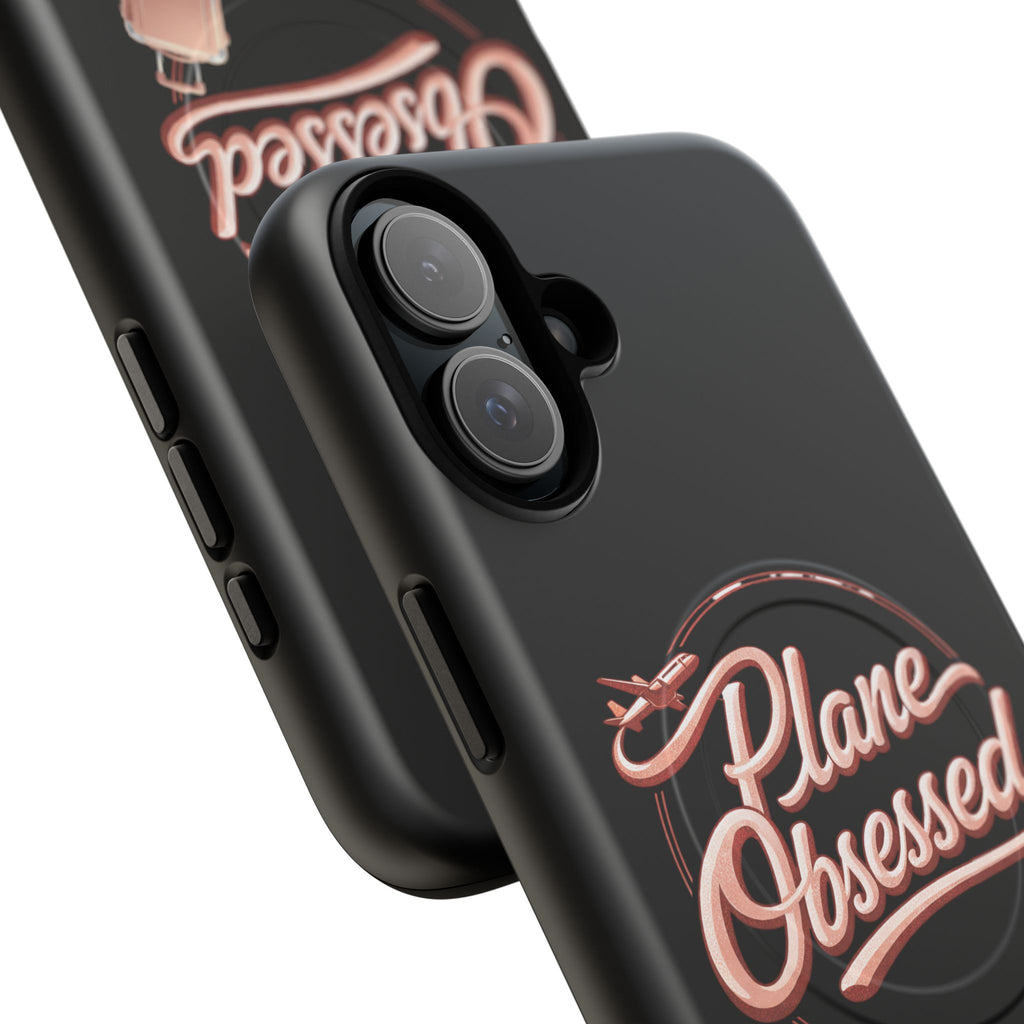 Plane Obsessed Magnetic Phone Case — Tough Protective Travel Case with Luggage Design
