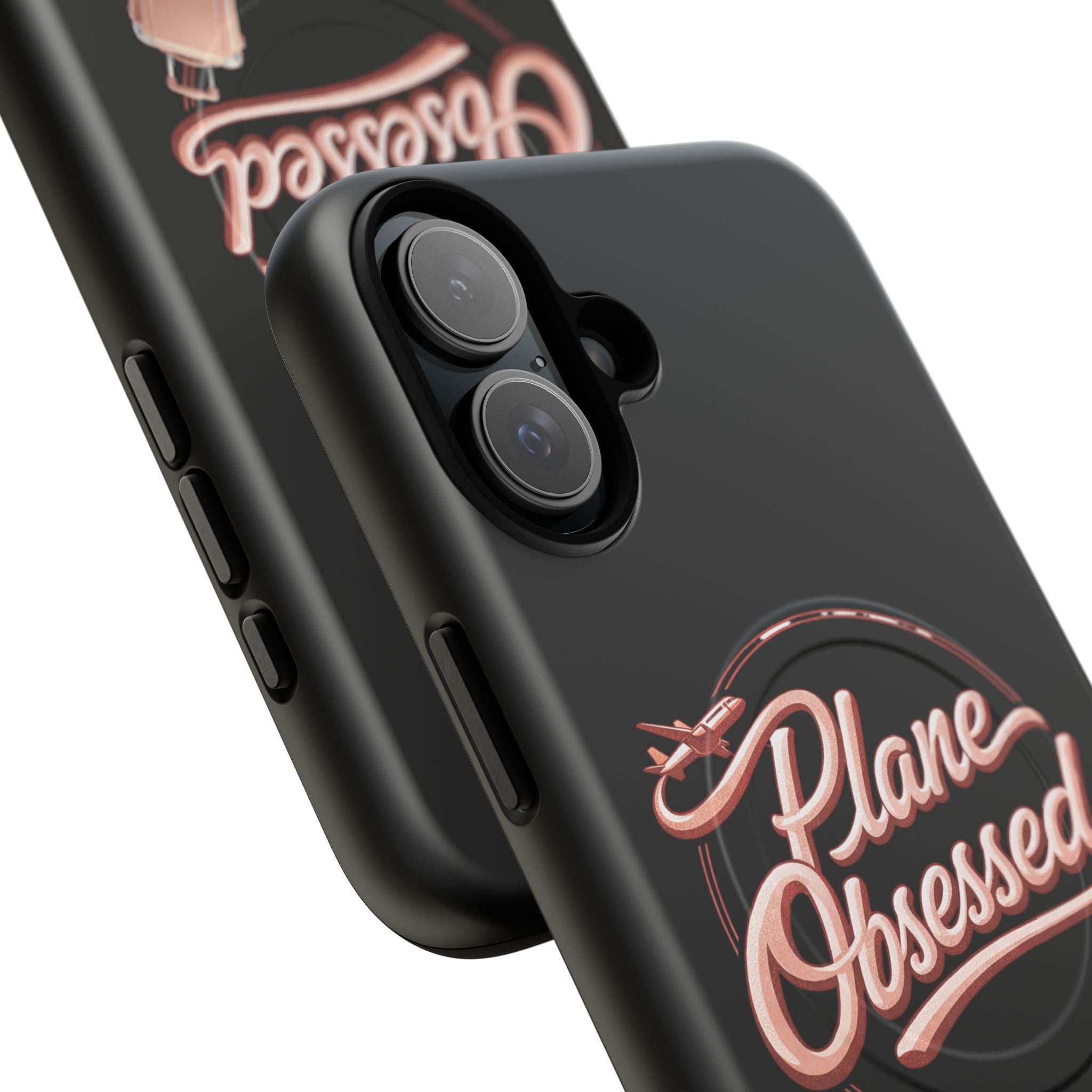 Plane Obsessed Magnetic Phone Case — Tough Protective Travel Case with Luggage Design