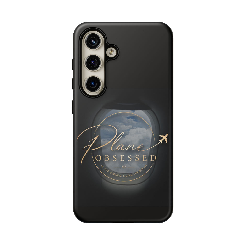 Plane Obsessed Phone Case — Protective Tough Case for Aviation Lovers