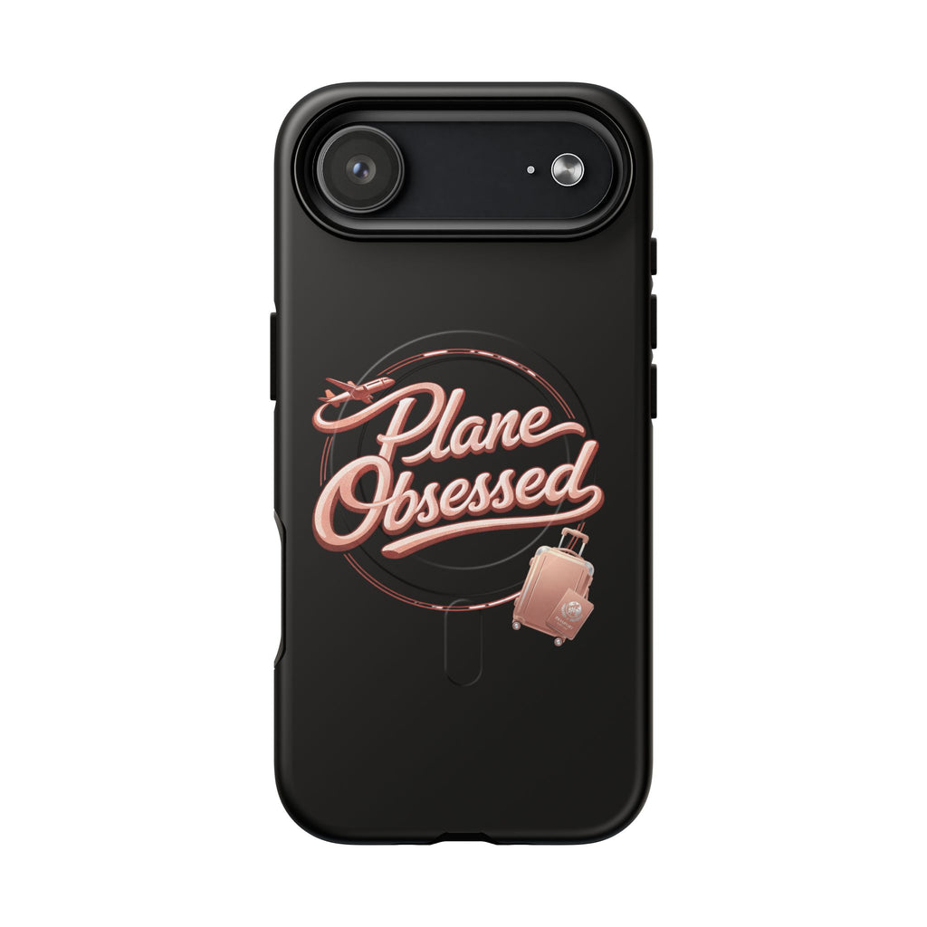 Plane Obsessed Magnetic Phone Case — Tough Protective Travel Case with Luggage Design