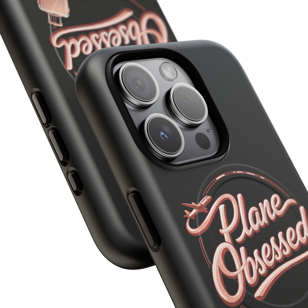 Plane Obsessed Magnetic Phone Case — Tough Protective Travel Case with Luggage Design