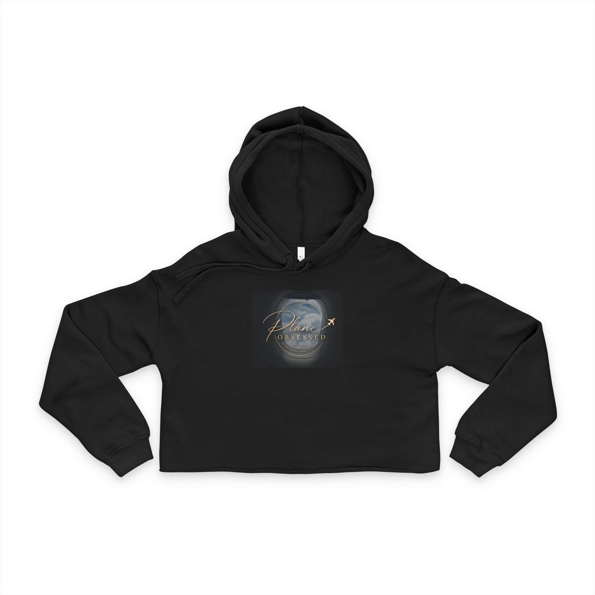 Plane Obsessed Above The Clouds — Women's Crop Hoodie