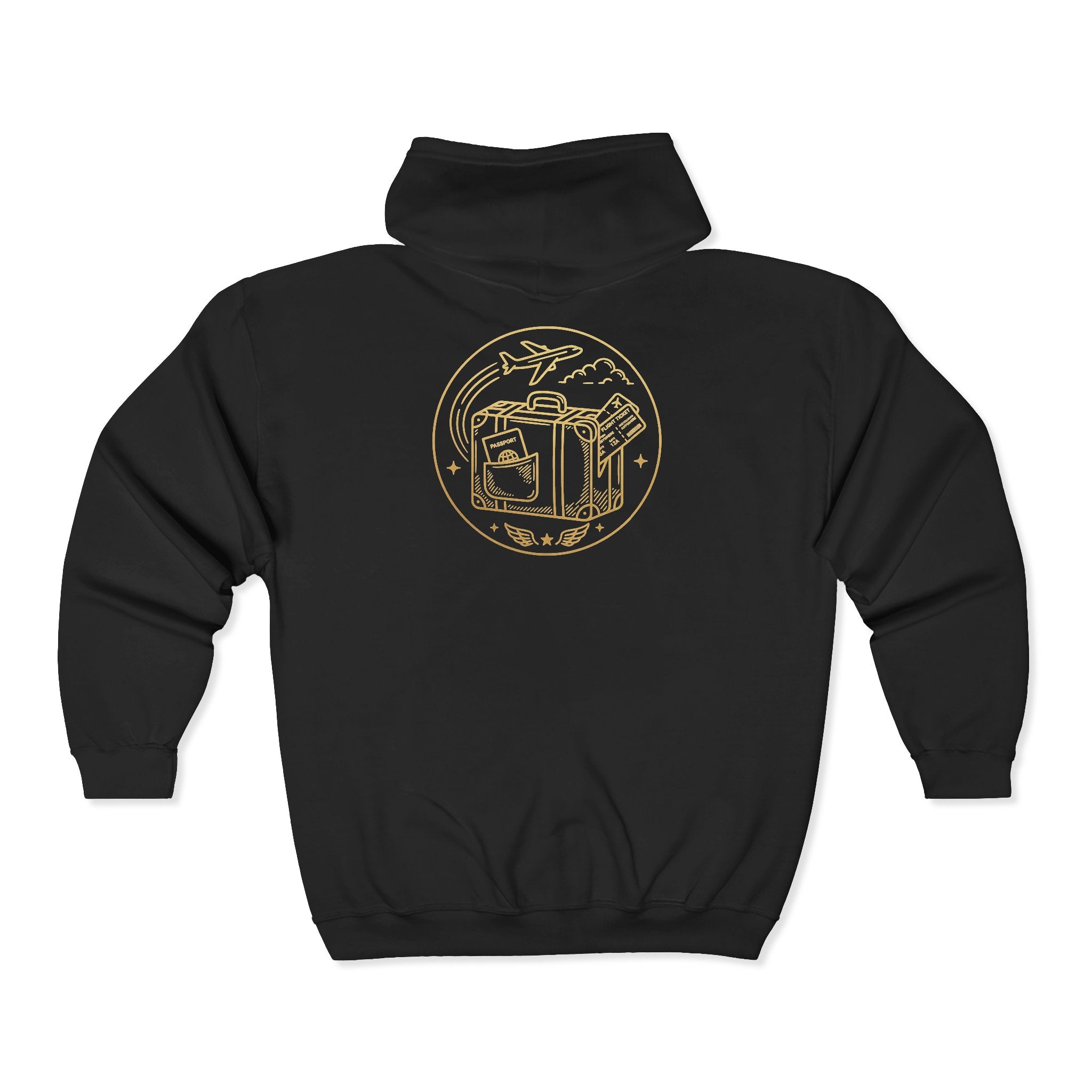 Plane Obsessed Zip Hoodie — Travel Graphic Full-Zip Sweatshirt