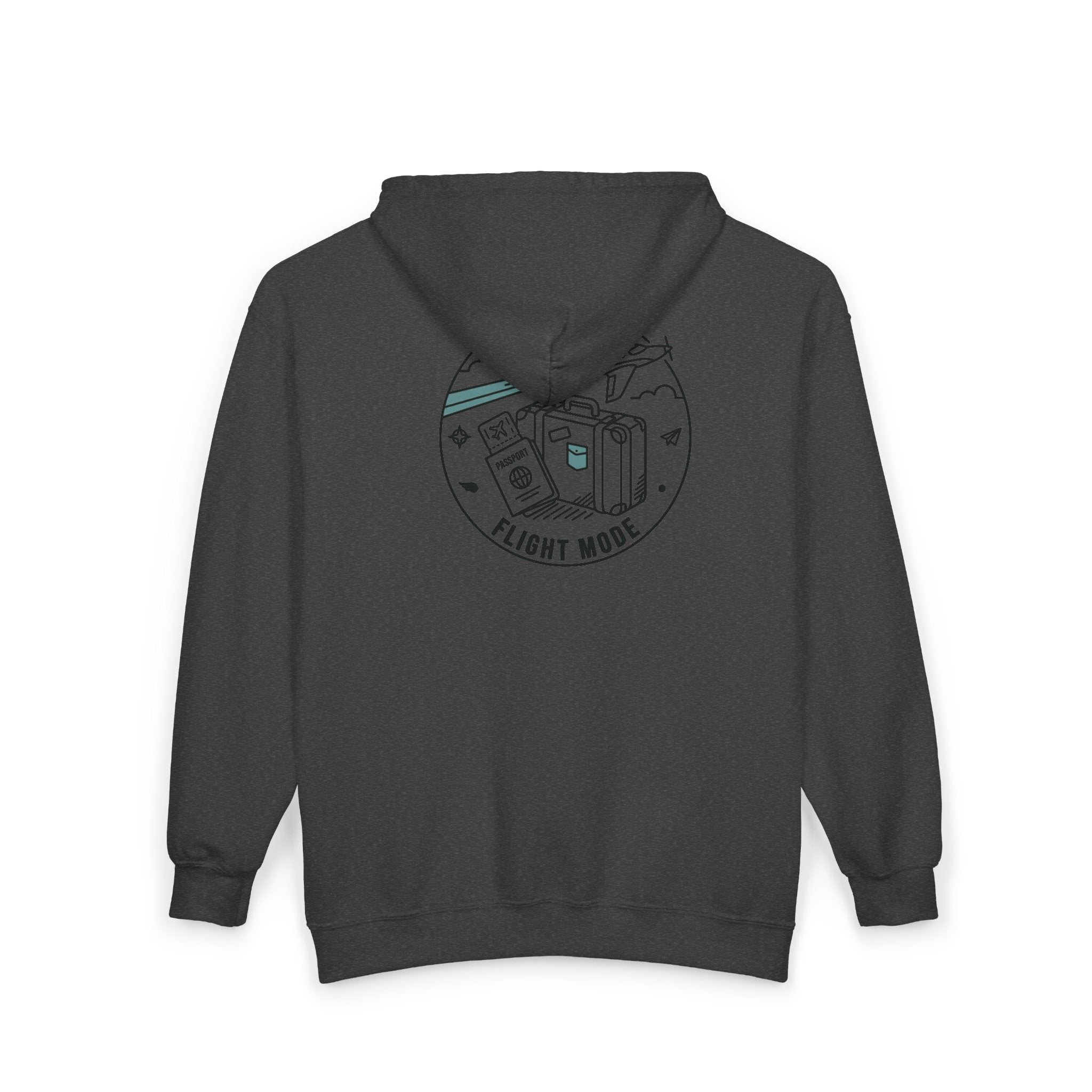 Plane Obsessed Zip Hoodie — Travel Graphic Full-Zip Sweatshirt