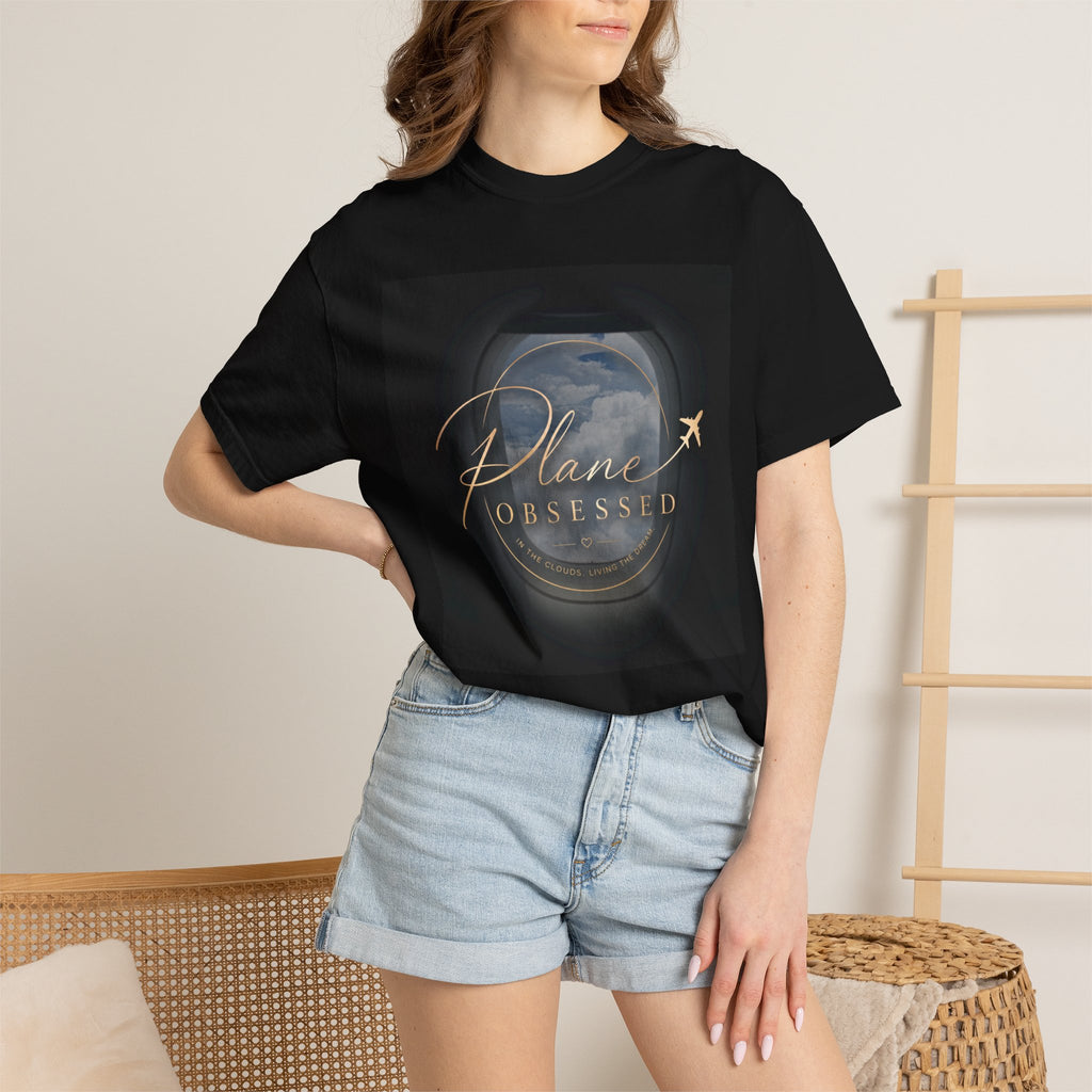Plane Obsessed — Travel Lover Tee with Airplane Window Design