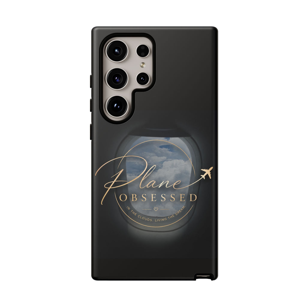 Plane Obsessed Phone Case — Protective Tough Case for Aviation Lovers