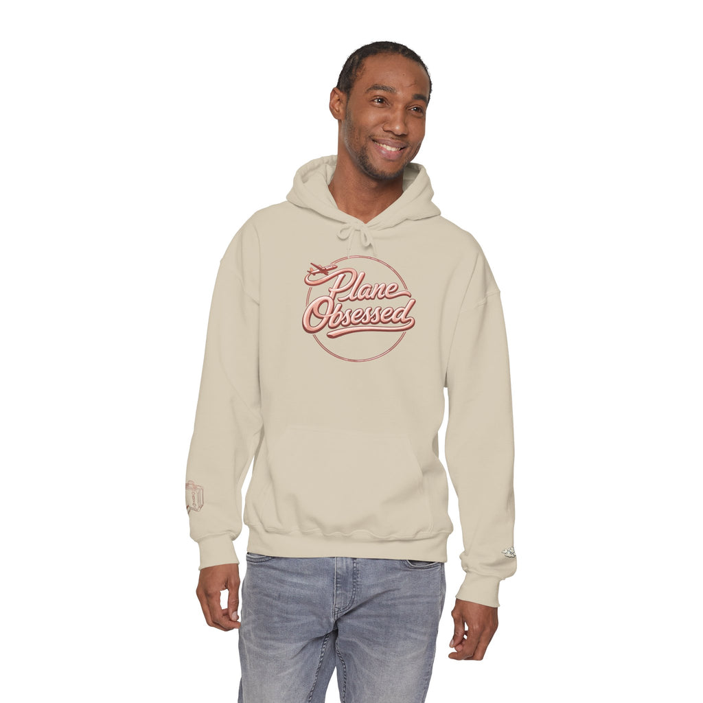 Planet Obsessed Hoodie — Retro Script Space Lover Pullover