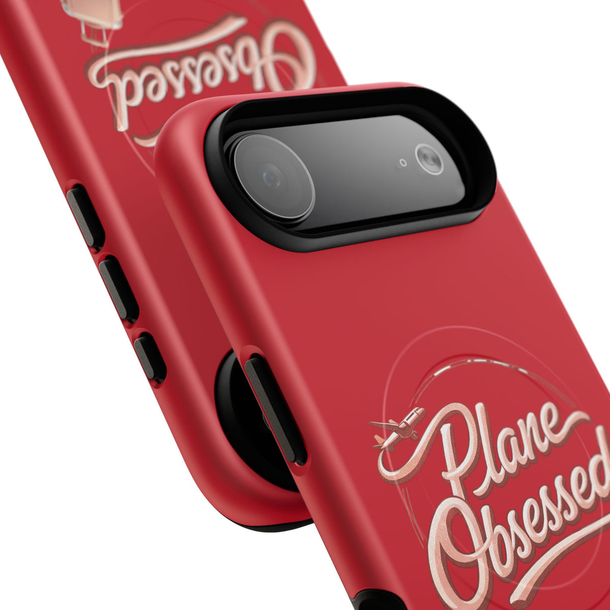 Plane Obsessed Magnetic Phone Case — Tough Protective Travel Case with Luggage Design