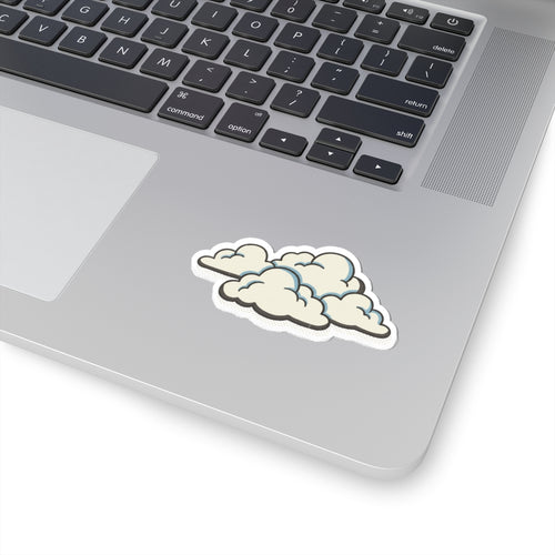 Cute Cloud Kiss-Cut Sticker — Pastel Weather Laptop Decal