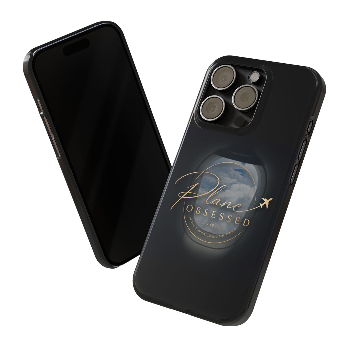 Plane Obsessed Slim Phone Case — Travel Airplane Window Design