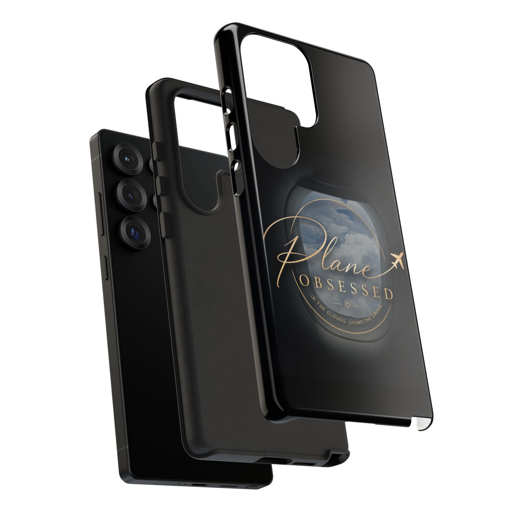 Plane Obsessed Phone Case — Protective Tough Case for Aviation Lovers