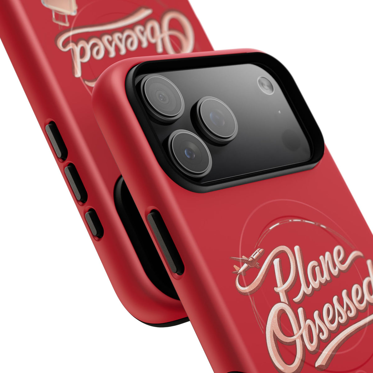 Plane Obsessed Magnetic Phone Case — Tough Protective Travel Case with Luggage Design