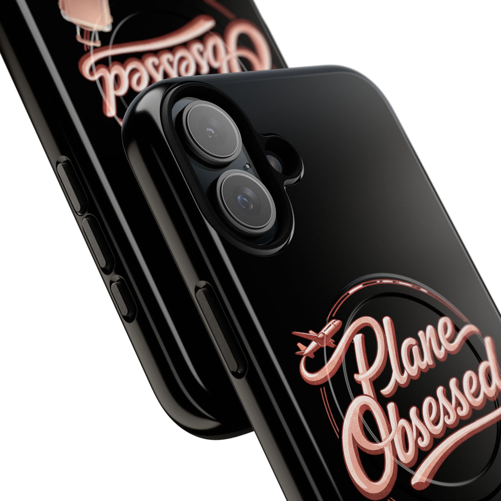 Plane Obsessed Magnetic Phone Case — Tough Protective Travel Case with Luggage Design