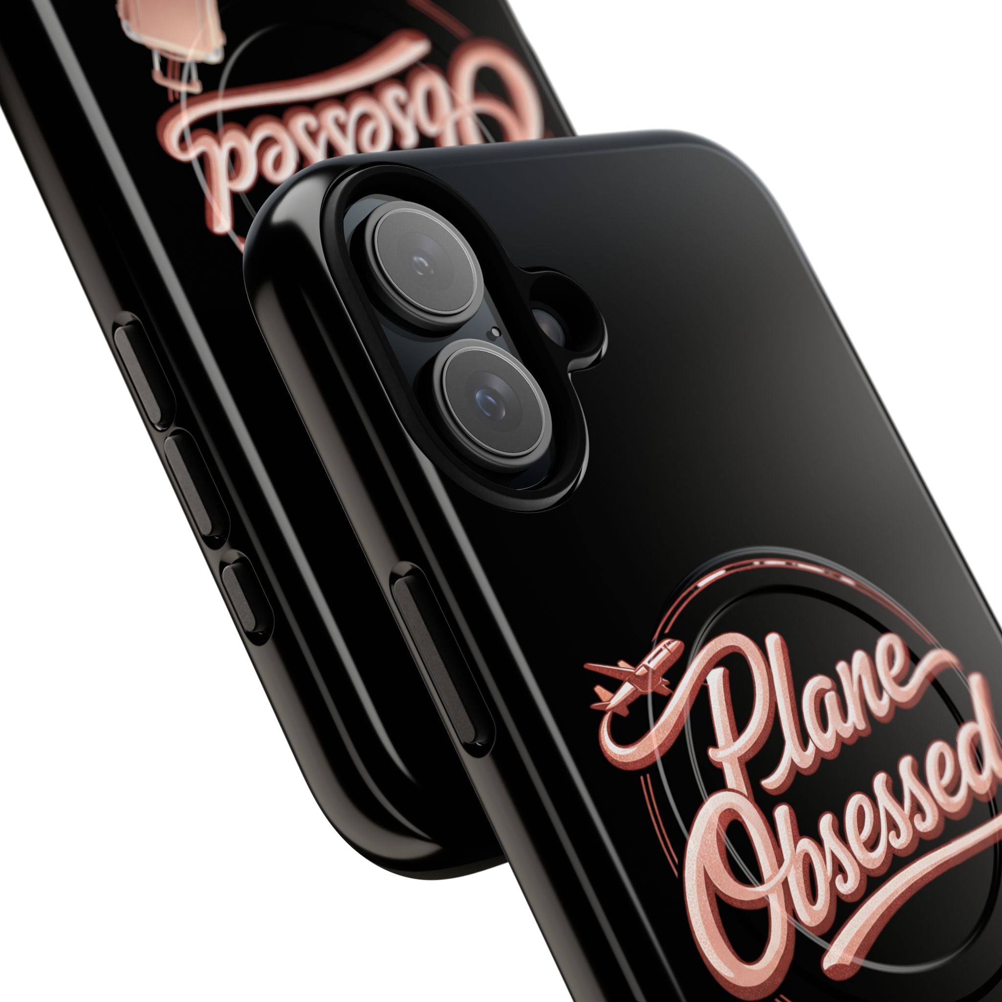 Plane Obsessed Magnetic Phone Case — Tough Protective Travel Case with Luggage Design