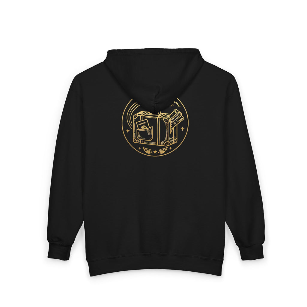 Plane Obsessed Zip Hoodie — Travel Graphic Full-Zip Sweatshirt