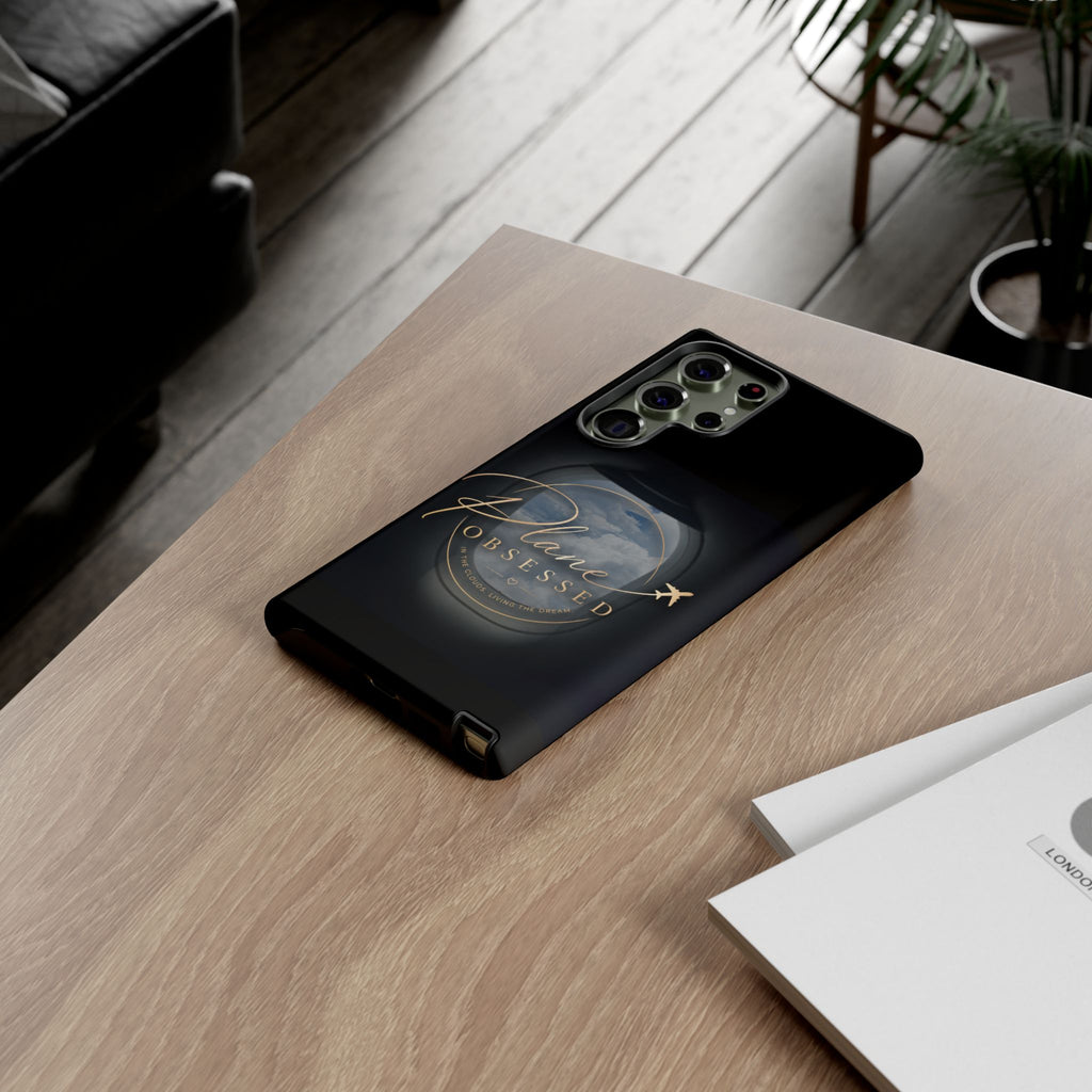 Plane Obsessed Phone Case — Protective Tough Case for Aviation Lovers