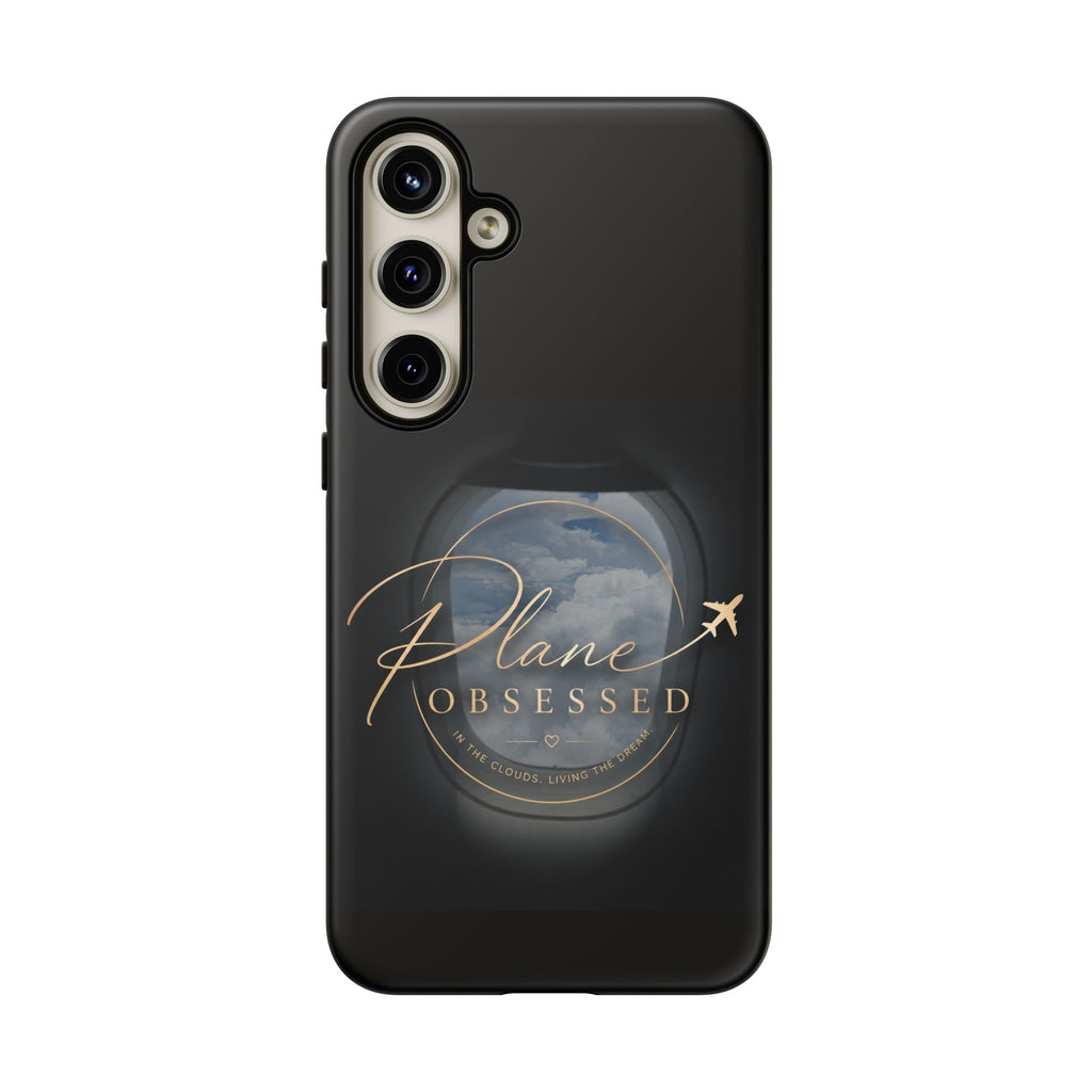 Plane Obsessed Phone Case — Protective Tough Case for Aviation Lovers