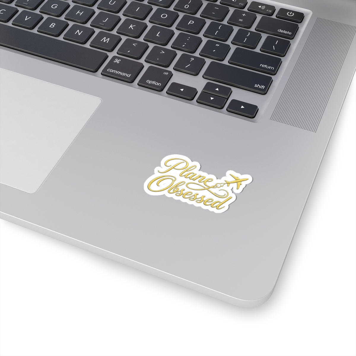 Plane Obsessed Sticker — Travel Laptop Kiss-Cut Decal
