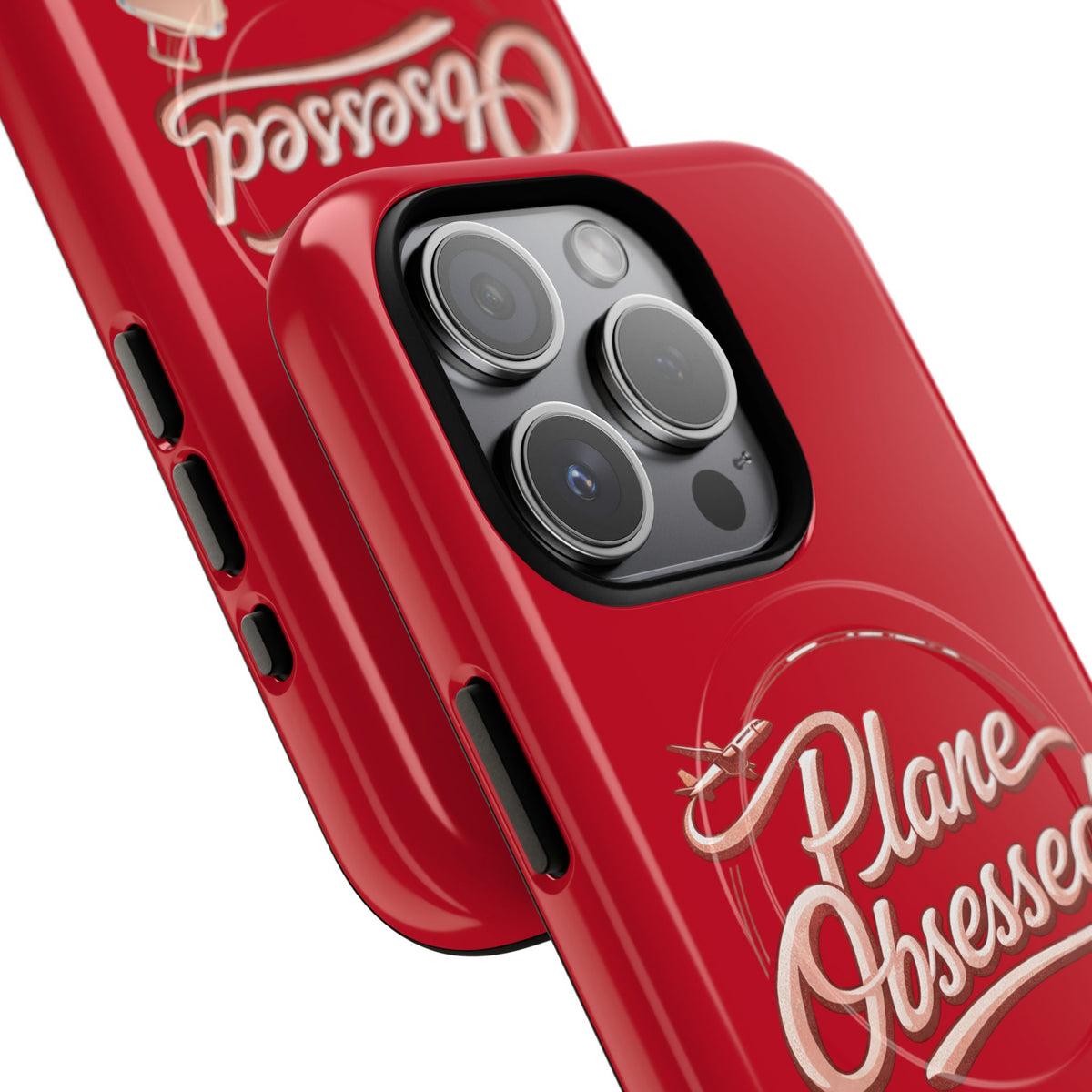 Plane Obsessed Magnetic Phone Case — Tough Protective Travel Case with Luggage Design
