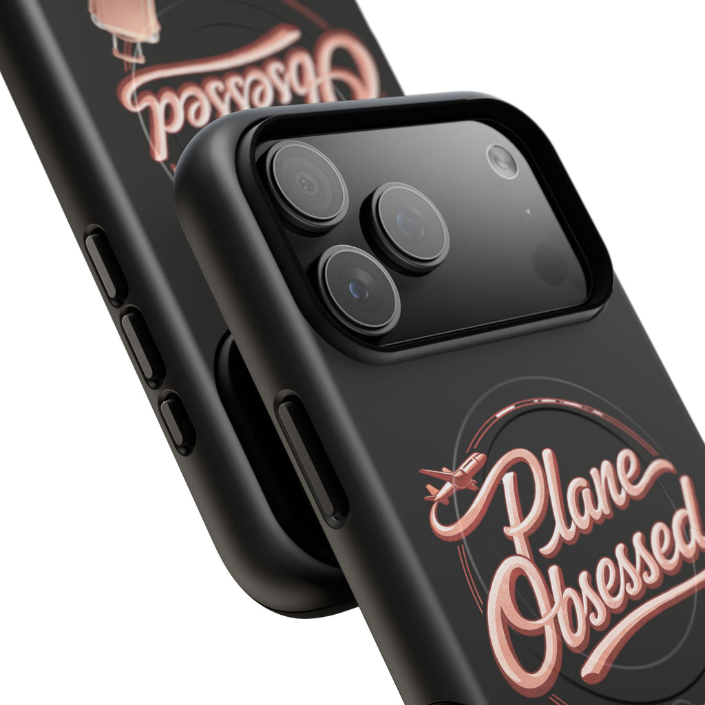 Plane Obsessed Magnetic Phone Case — Tough Protective Travel Case with Luggage Design