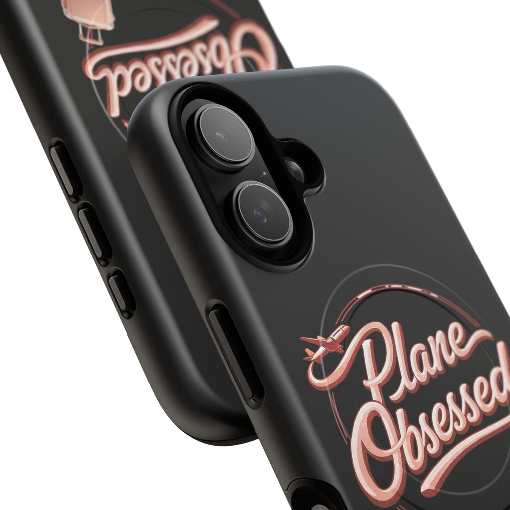 Plane Obsessed Magnetic Phone Case — Tough Protective Travel Case with Luggage Design