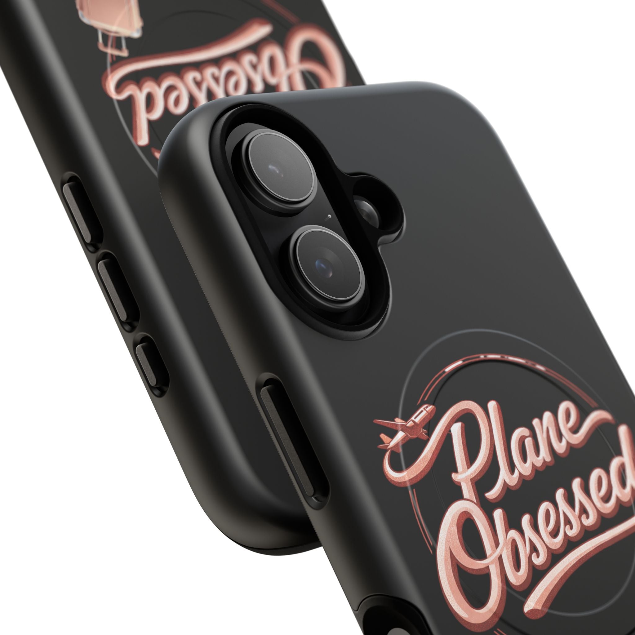Plane Obsessed Magnetic Phone Case — Tough Protective Travel Case with Luggage Design