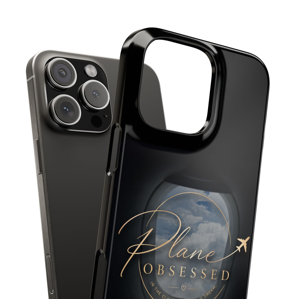 Plane Obsessed Slim Phone Case — Travel Airplane Window Design