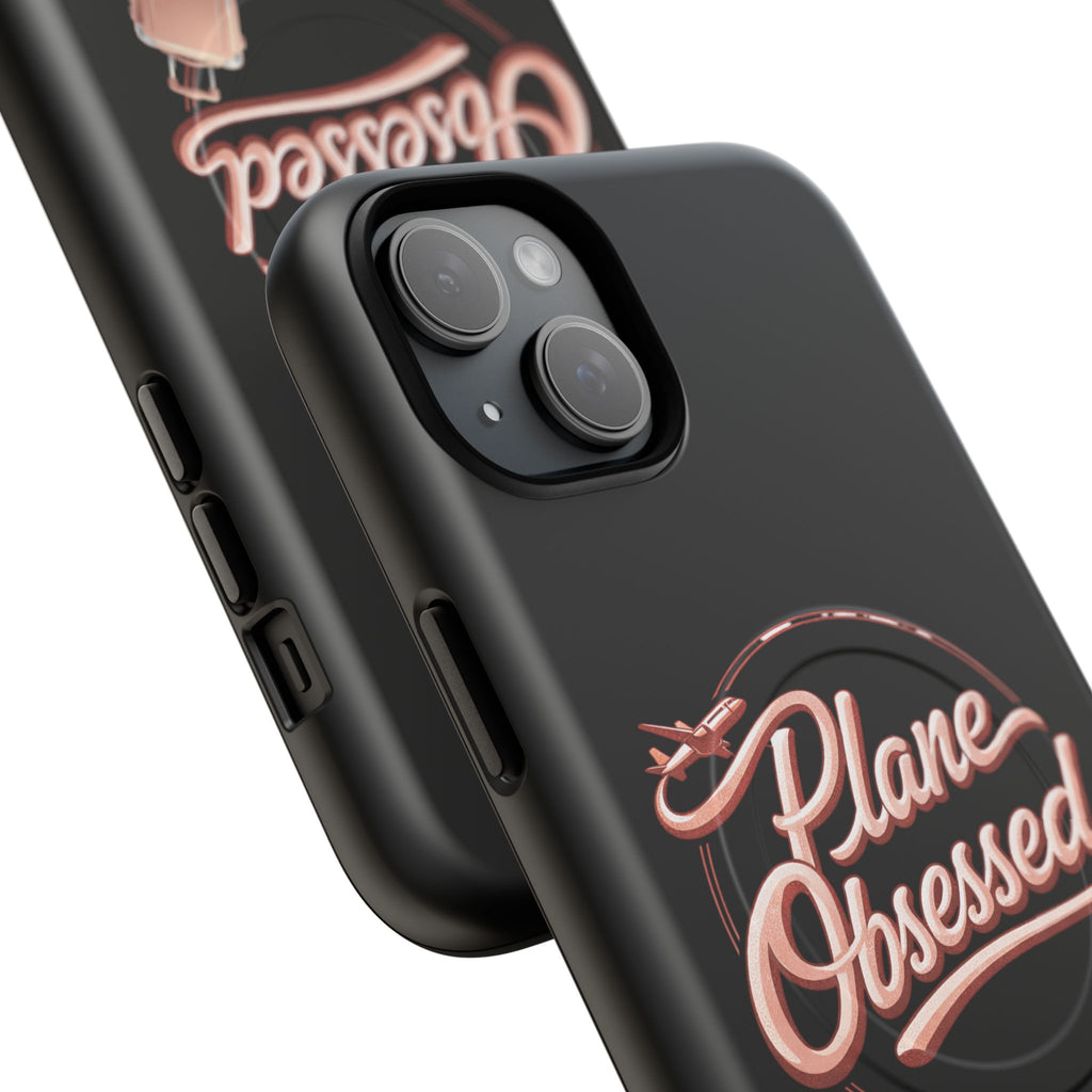 Plane Obsessed Magnetic Phone Case — Tough Protective Travel Case with Luggage Design