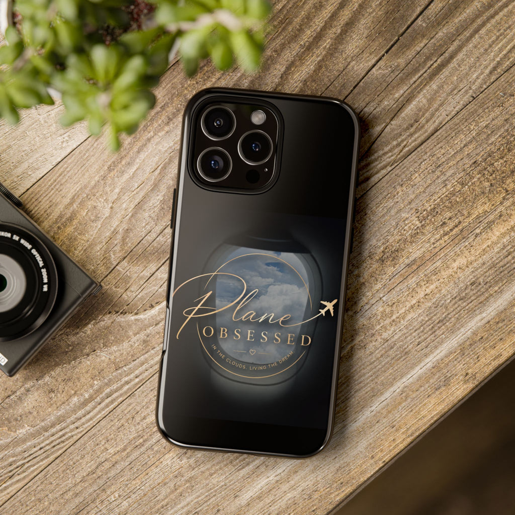 Plane Obsessed Phone Case — Protective Tough Case for Aviation Lovers
