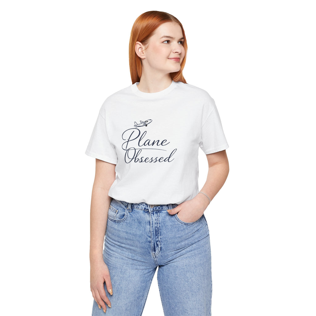 Plane Obsessed Tee — Flight Mode Graphic T‑Shirt for Aviation Lovers