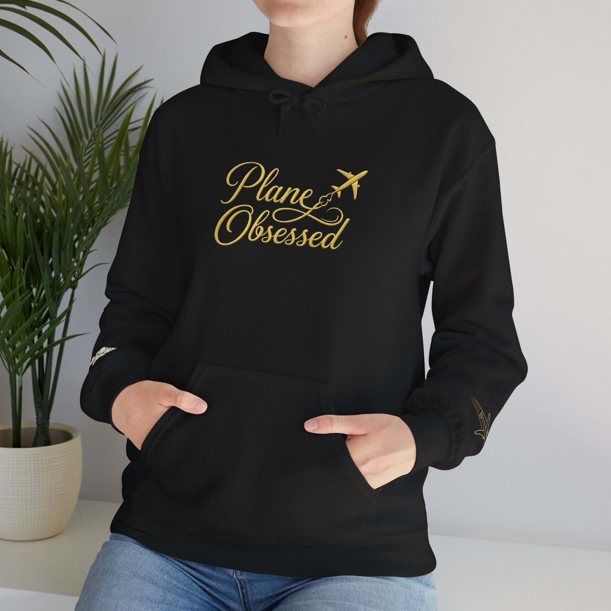 Planet Obsessed Hoodie — Retro Script Space Lover Pullover