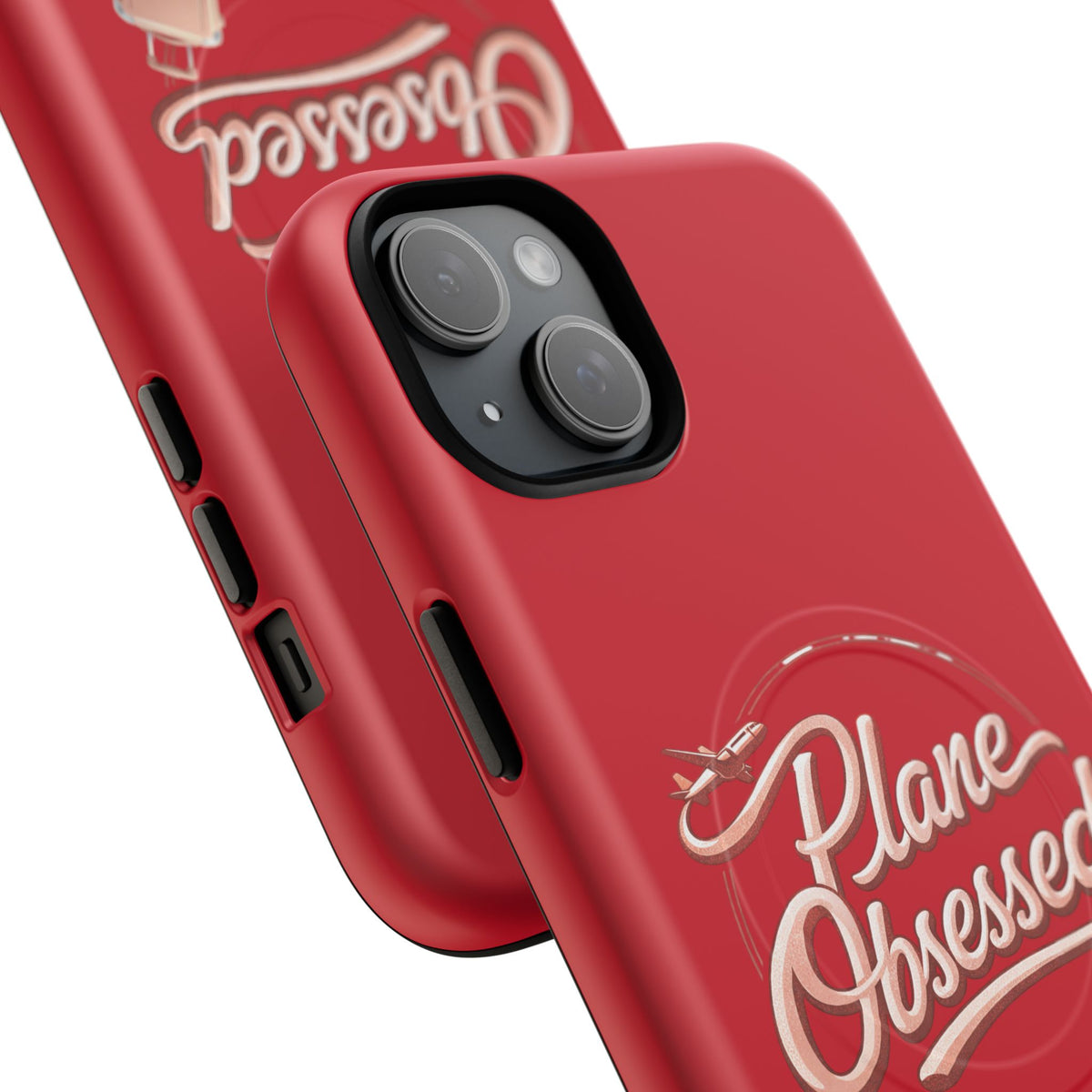 Plane Obsessed Magnetic Phone Case — Tough Protective Travel Case with Luggage Design