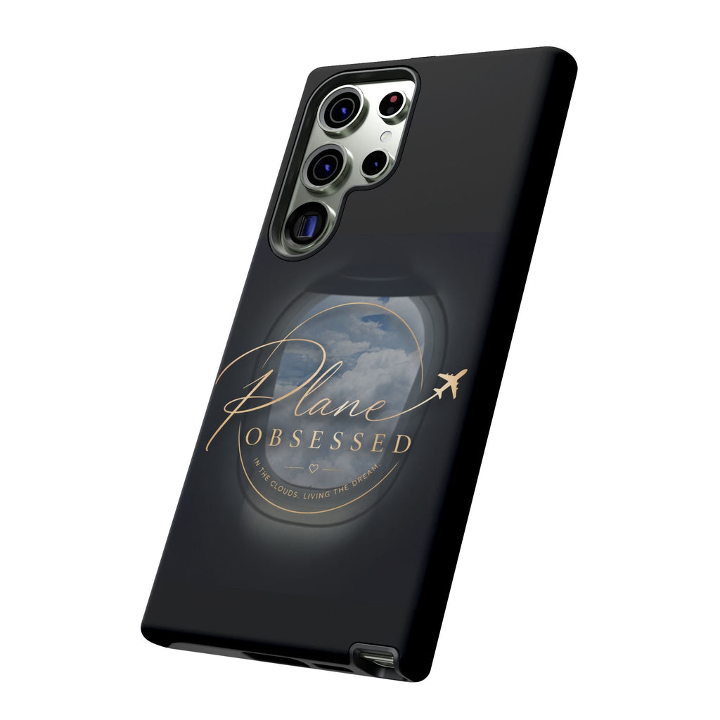 Plane Obsessed Phone Case — Protective Tough Case for Aviation Lovers