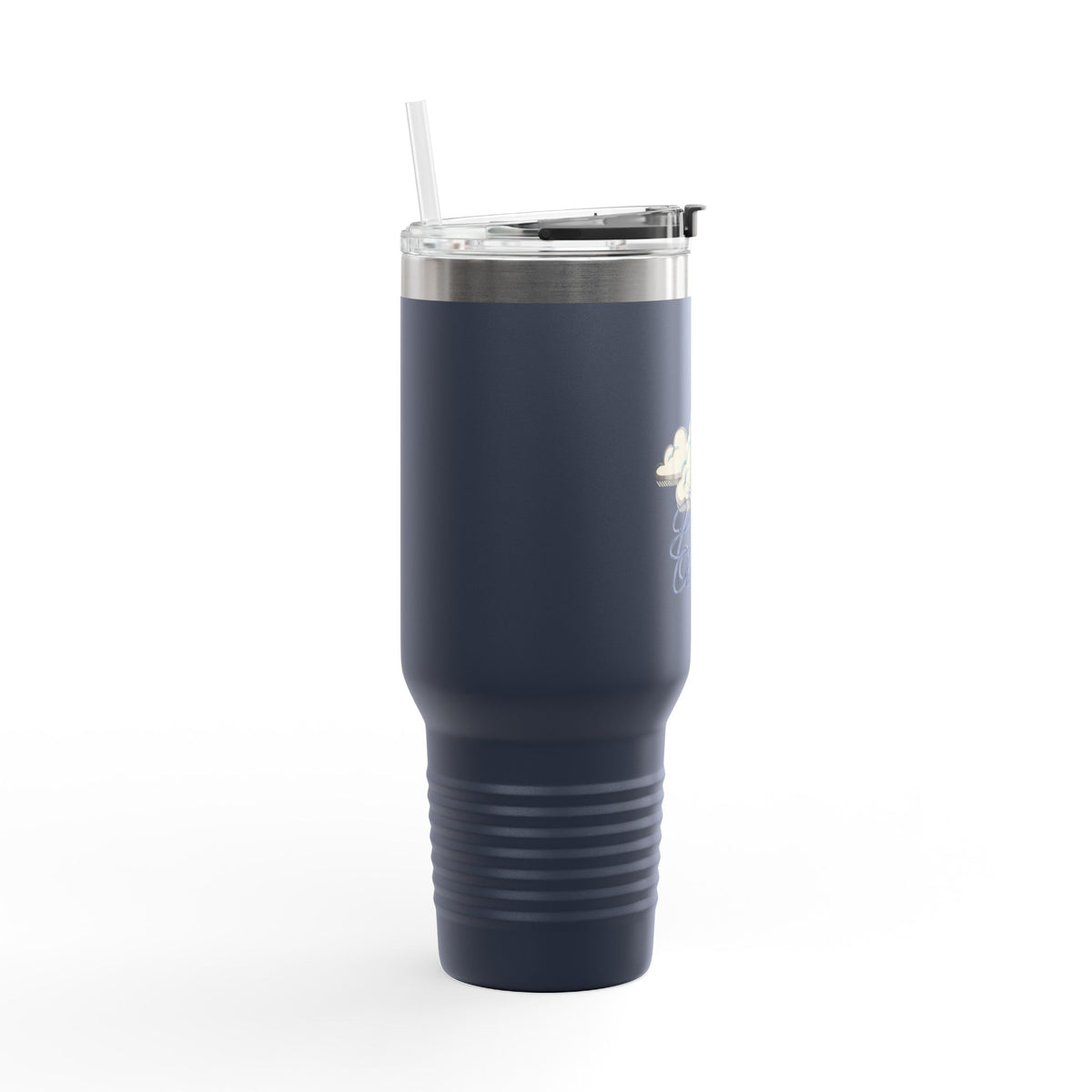 40oz Insulated Travel Mug – 'Plane Obsessed' Retro Aviation Graphic