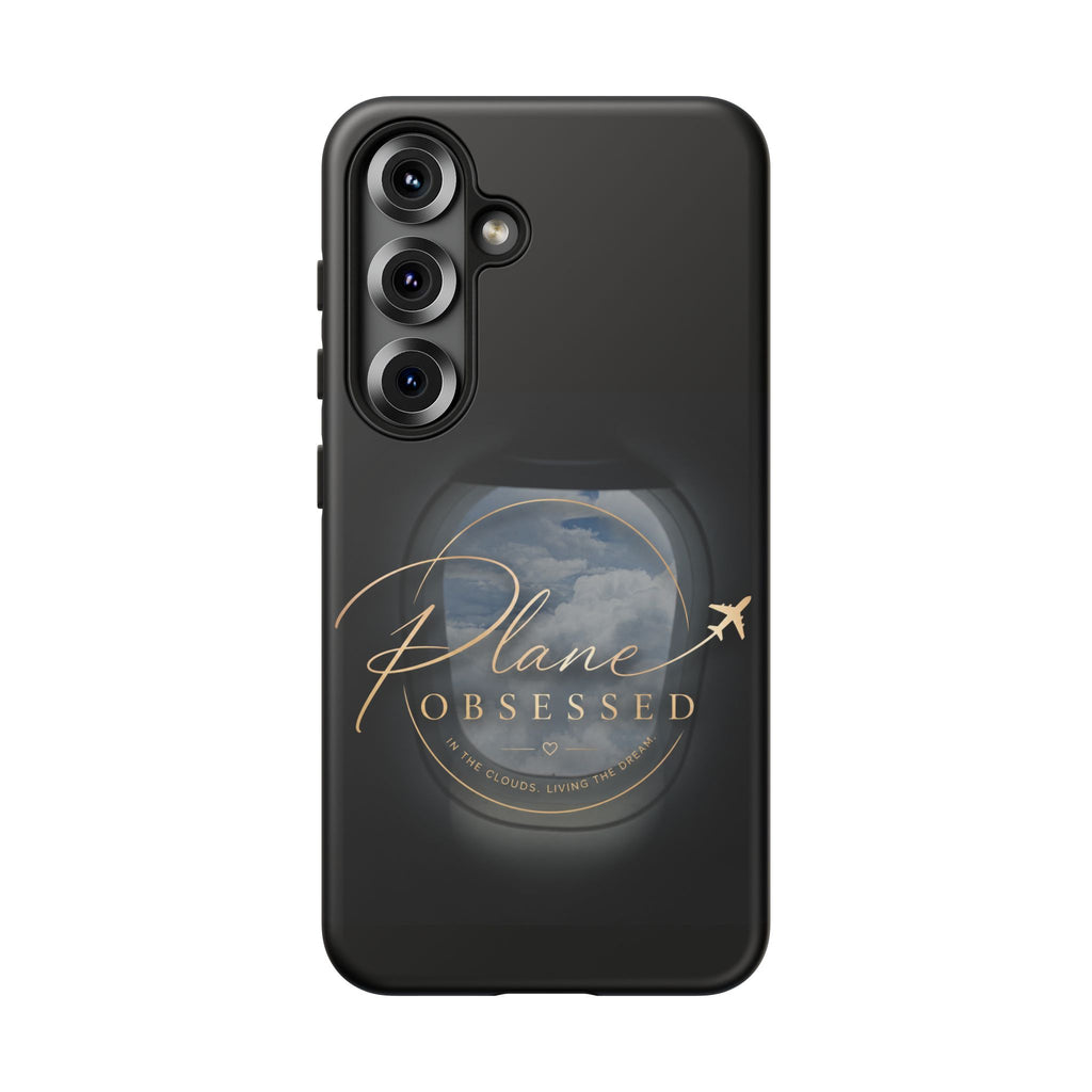 Plane Obsessed Phone Case — Protective Tough Case for Aviation Lovers