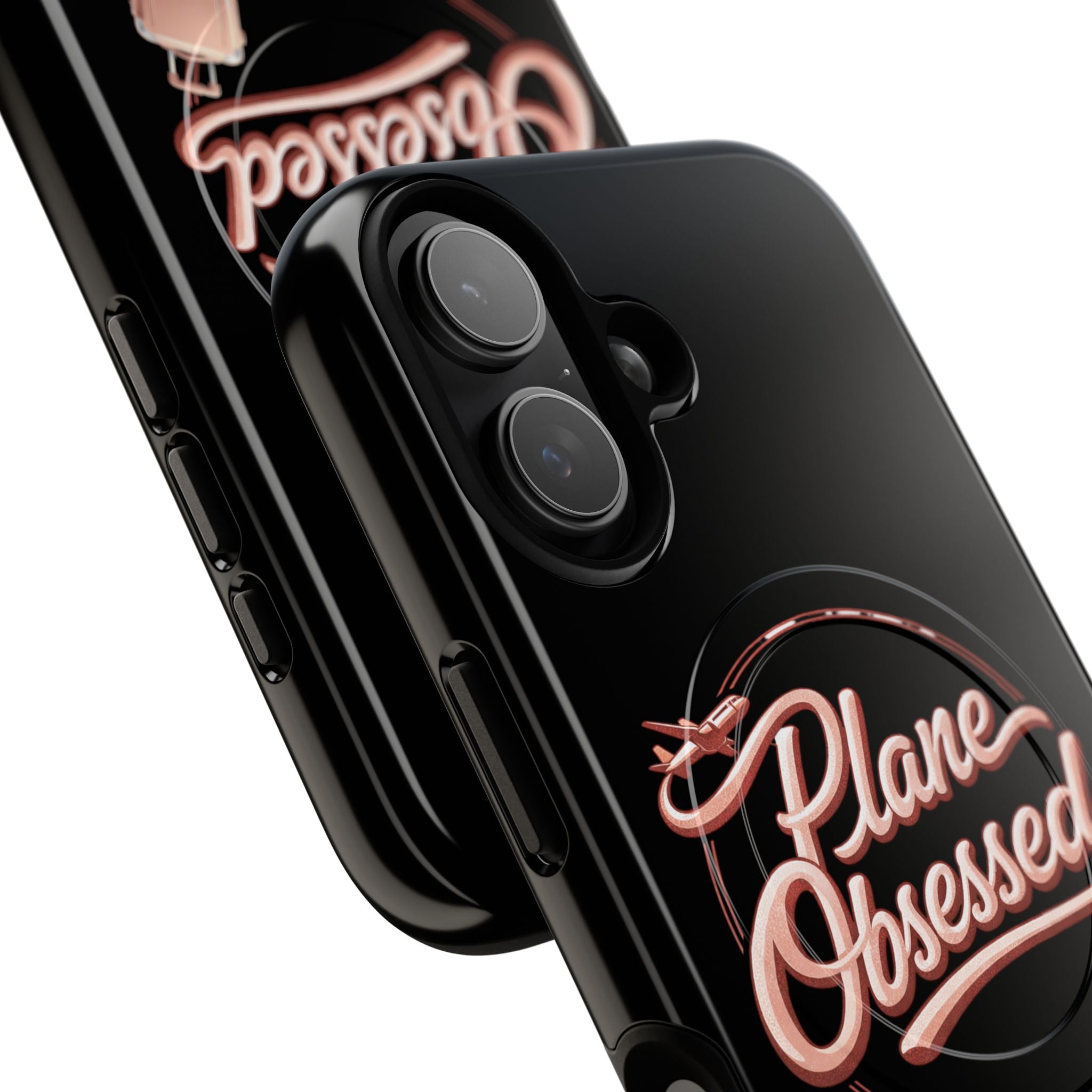 Plane Obsessed Magnetic Phone Case — Tough Protective Travel Case with Luggage Design