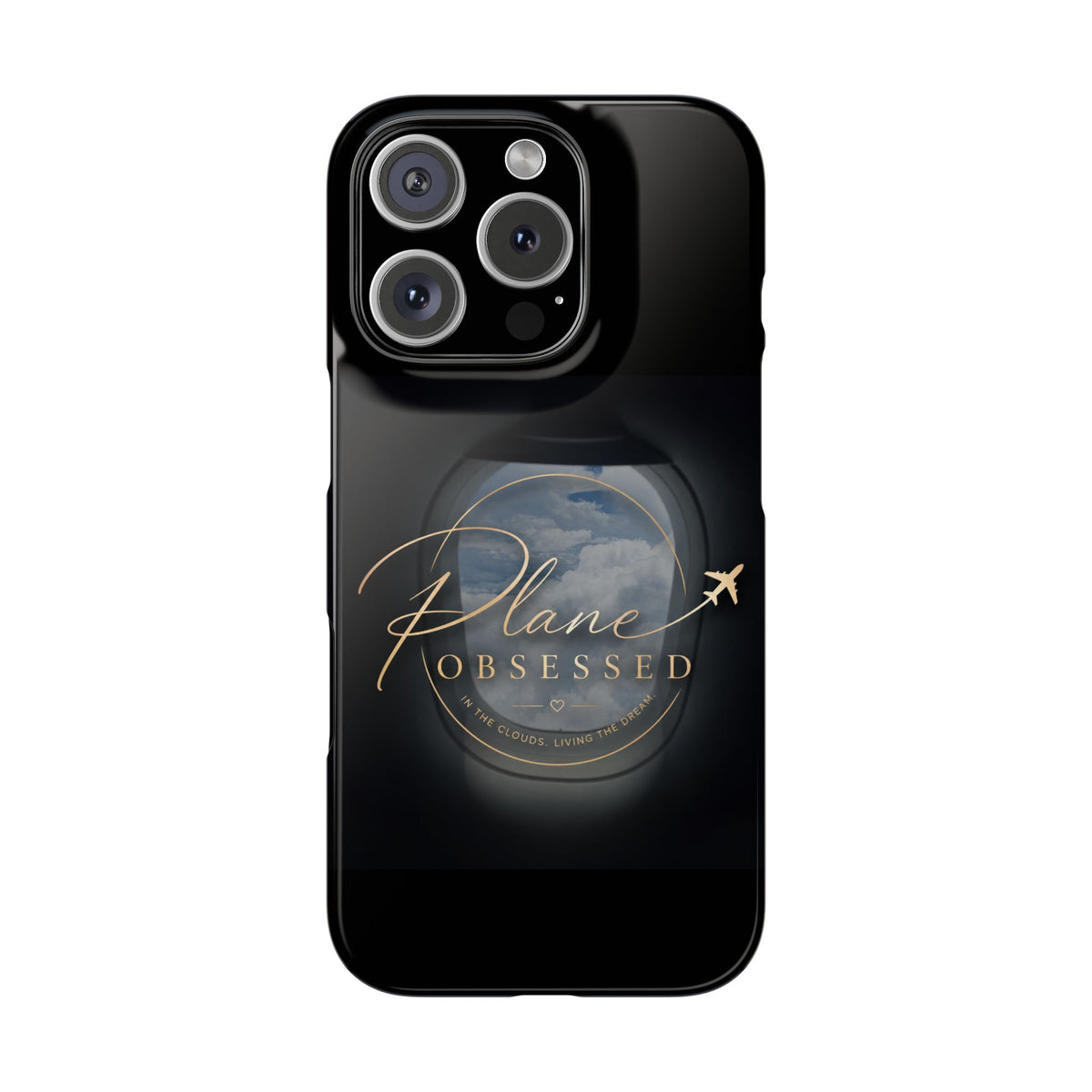 Plane Obsessed Slim Phone Case — Travel Airplane Window Design