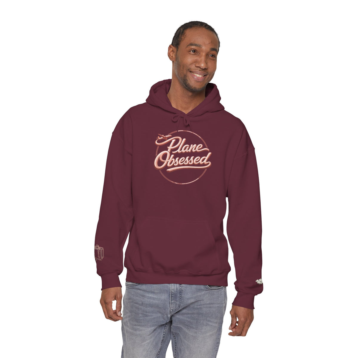 Planet Obsessed Hoodie — Retro Script Space Lover Pullover