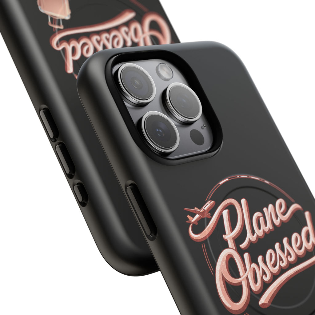 Plane Obsessed Magnetic Phone Case — Tough Protective Travel Case with Luggage Design