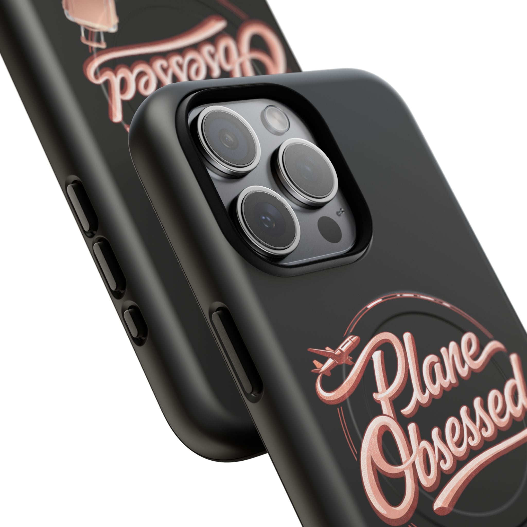 Plane Obsessed Magnetic Phone Case — Tough Protective Travel Case with Luggage Design