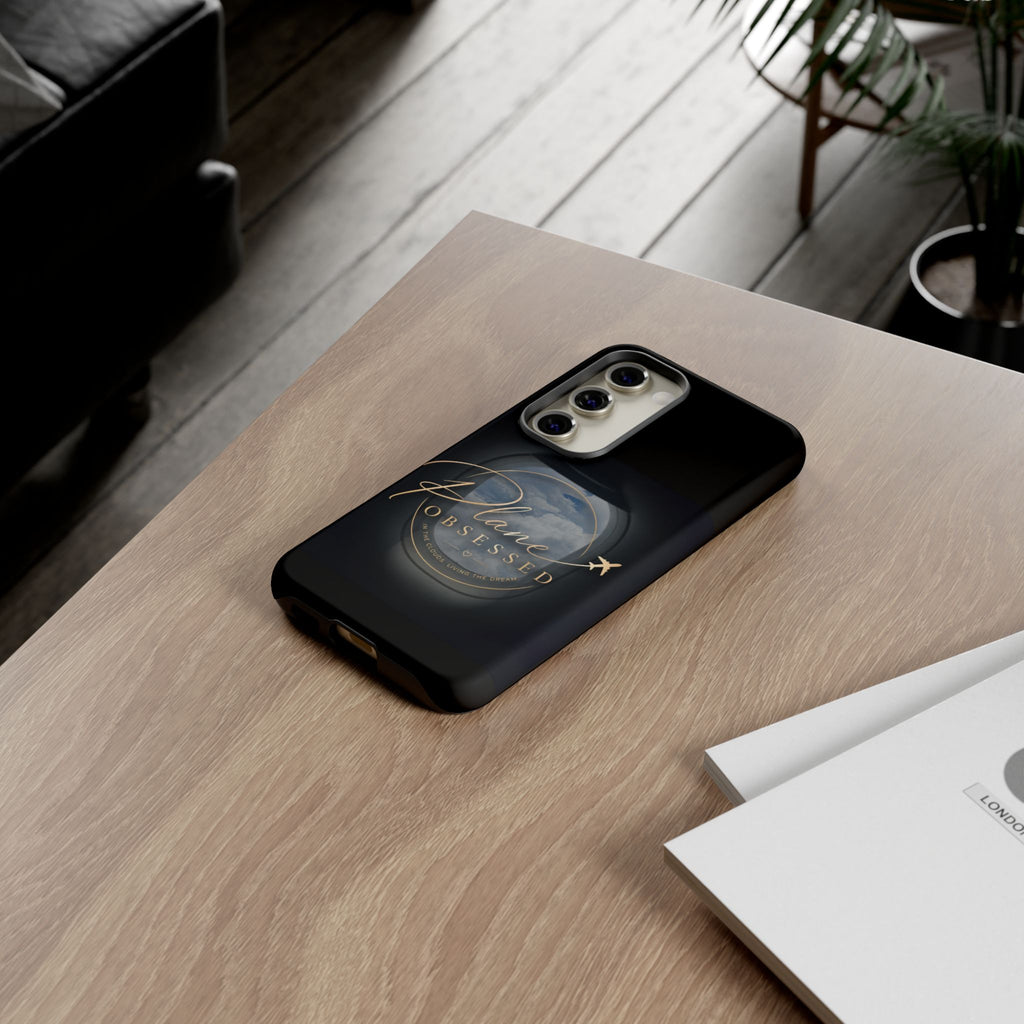Plane Obsessed Phone Case — Protective Tough Case for Aviation Lovers